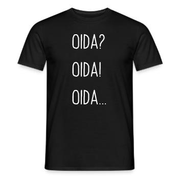 Oida? Oida! Oida... Mundart Dialekt Outfit - Männer T-Shirt - Schwarz - Vorne - AI Model Male 178 light (178cm)