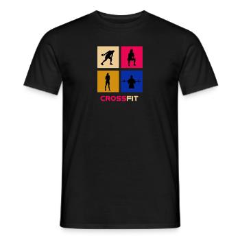 T shirt cross - T-shirt homme - noir - Devant - AI Model Male 178 light (178cm)
