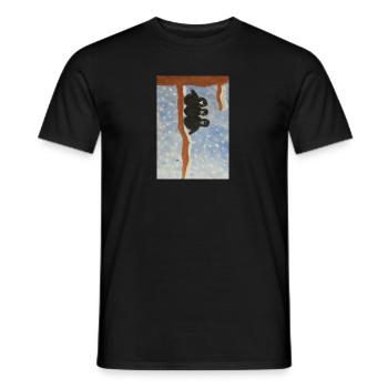 Die drei Raben - Männer T-Shirt - Schwarz - Vorne - AI Model Male 178 light (178cm)