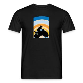ATV Stuntman Quad - Männer T-Shirt - Schwarz - Vorne - AI Model Male 178 light (178cm)