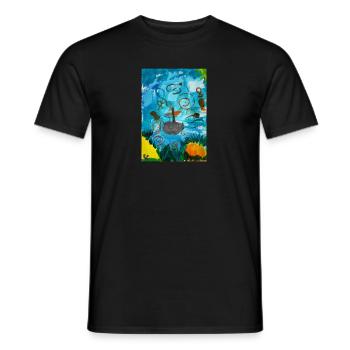 Les Surfeurs - T-shirt homme - noir - Devant - AI Model Male 178 light (178cm)