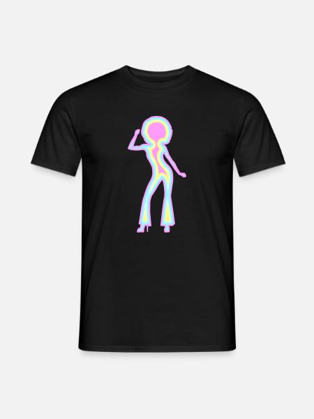 Disco psychédélique - T-shirt homme - noir