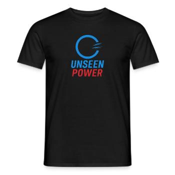 Energizing Power Abstract Design - Men's T-Shirt - black - Front - AI Model Male 178 light (178cm)