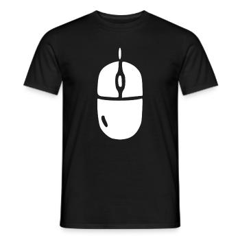 Computer Mouse Office Gift - Men's T-Shirt - black - Front - AI Model Male 178 light (178cm)