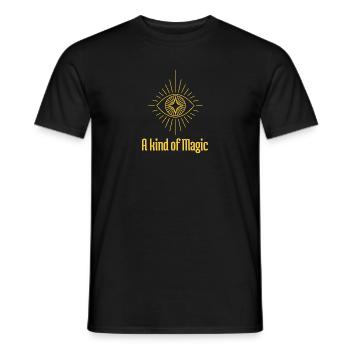 A kind of magic. - Men's T-Shirt - black - Front - AI Model Male 178 light (178cm)