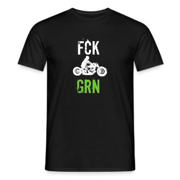 Fck Grn Anti Grün - Männer T-Shirt - Schwarz - Vorne - AI Model Male 178 light (178cm)