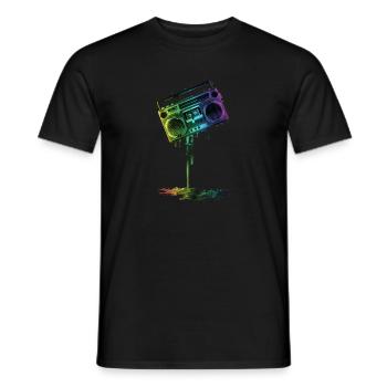 GUETTO BLASTER - T-shirt homme - noir - Devant - AI Model Male 178 light (178cm)