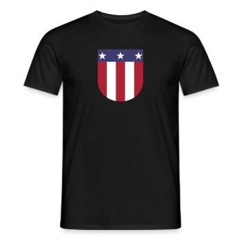 Armoiries des États-Unis - T-shirt homme - noir - Devant - AI Model Male 178 light (178cm)