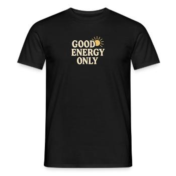 Énergie solaire positive - T-shirt homme - noir - Devant - AI Model Male 178 light (178cm)