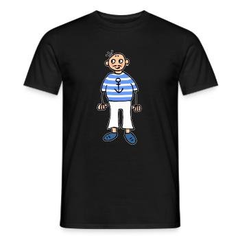 Schifffahrt Bootsjunge Anker Seemann Matrose - Männer T-Shirt - Schwarz - Vorne - AI Model Male 178 light (178cm)
