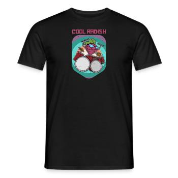 Ernährung Vegan Rettich Gesund Salat Veganer - Männer T-Shirt - Schwarz - Vorne - AI Model Male 178 light (178cm)
