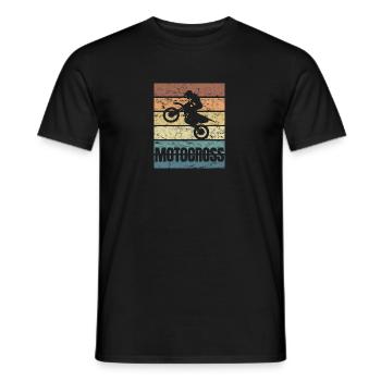 Motorsport Motorrad Motorcross Jump - Männer T-Shirt - Schwarz - Vorne - AI Model Male 178 light (178cm)