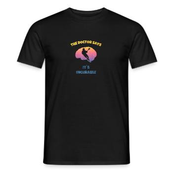 Lacrosse American Sport - Passion Brain - Men's T-Shirt - black - Front - AI Model Male 178 light (178cm)
