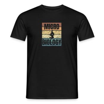 Mikrobiologie Mikroskop Bio Forschung Körper Organ - Männer T-Shirt - Schwarz - Vorne - AI Model Male 178 light (178cm)