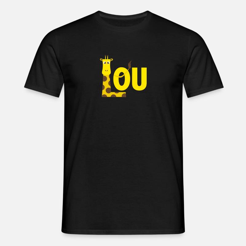 Lou - Männer T-Shirt - Schwarz