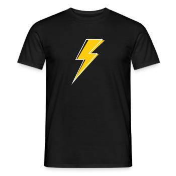 Lightning - Men's T-Shirt - black - Front - AI Model Male 178 light (178cm)