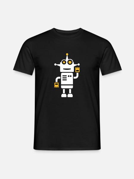 Robot gift - Men's T-Shirt - black