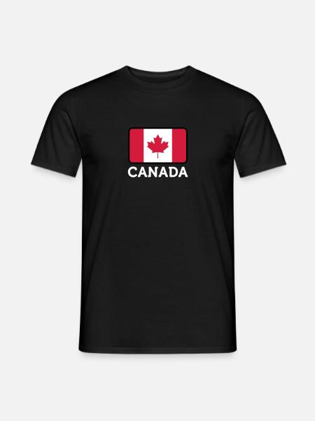 Drapeau national du Canada - T-shirt homme - noir