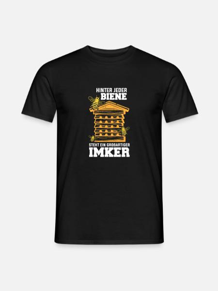 Imker Biene Bienen Imkerei Honigbienen Geschenk - Männer T-Shirt - Schwarz