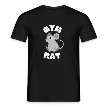 Gym Rat - Männer T-Shirt - Schwarz - Vorne - AI Model Male 178 light (178cm)