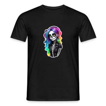 Halloween - Rock & Regenbogen - Männer T-Shirt - Schwarz - Vorne - AI Model Male 178 light (178cm)