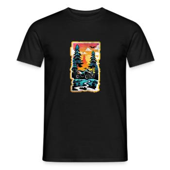 Quad & Off-Road - Men's T-Shirt - black - Front - AI Model Male 178 light (178cm)