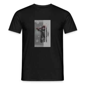 petit chien fou - T-shirt homme - noir - Devant - AI Model Male 178 light (178cm)