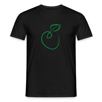 pomme - T-shirt homme - noir - Devant - AI Model Male 178 light (178cm)