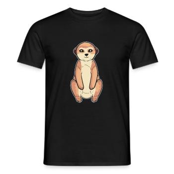 Erdmännchen - Männer T-Shirt - Schwarz - Vorne - AI Model Male 178 light (178cm)