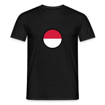Unter dem Zeichen von Indonesien - Männer T-Shirt - Schwarz - Vorne - AI Model Male 178 light (178cm)