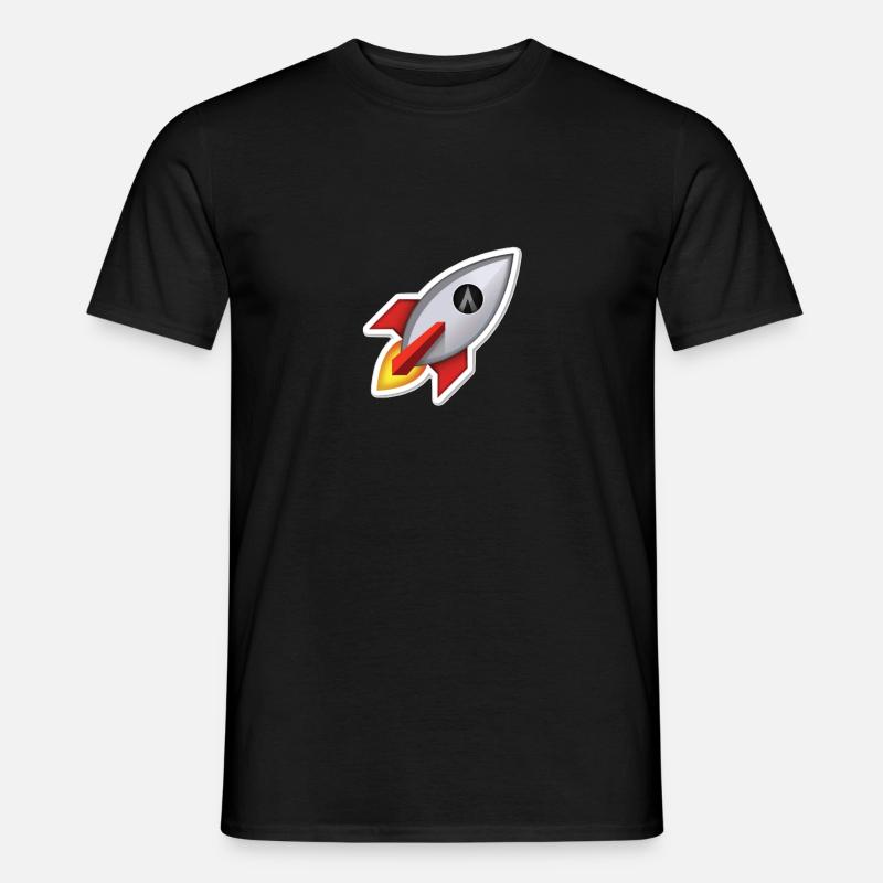 Dentacoin Rocket - Männer T-Shirt - Schwarz