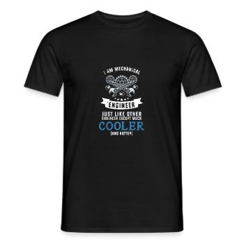 Ingénieur mécanique - T-shirt homme - noir - Devant - AI Model Male 178 light (178cm)