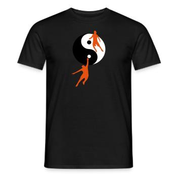 Basketballspieler - Männer T-Shirt - Schwarz - Vorne - AI Model Male 178 light (178cm)