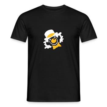 A Clown Face - Men's T-Shirt - black - Front - AI Model Male 178 light (178cm)