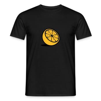 An Orange - Men's T-Shirt - black - Front - AI Model Male 178 light (178cm)