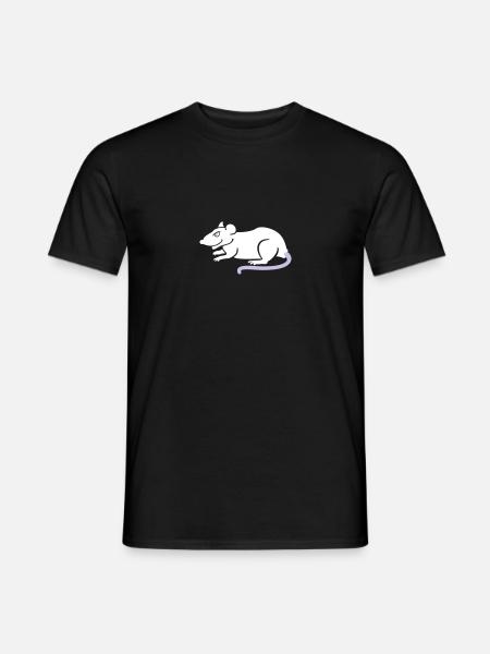 raton / rat (2c) - T-shirt homme - noir