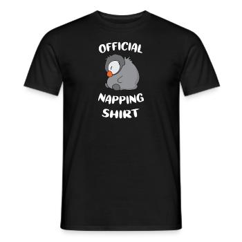 Official Napping Shirt - Men's T-Shirt - black - Front - AI Model Male 178 light (178cm)