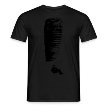 Parapente CP - T-shirt homme - noir - Devant - AI Model Male 178 light (178cm)