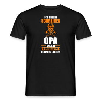 Tischler Schreiner Job Geschenk - Männer T-Shirt - Schwarz - Vorne - AI Model Male 178 light (178cm)