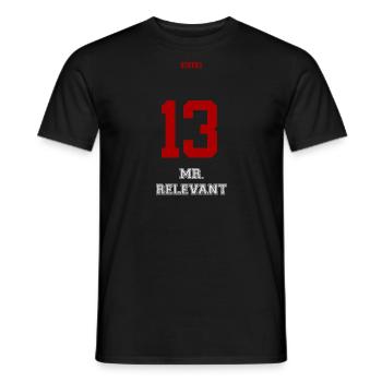 13 M. Relevant - T-shirt homme - noir - Devant - AI Model Male 178 light (178cm)
