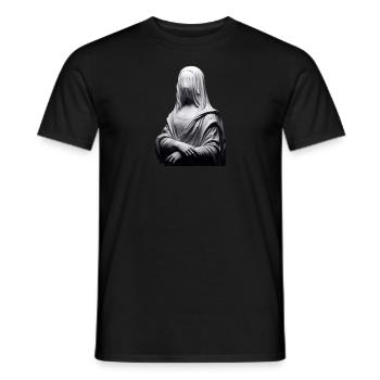 Mona Lisa effrayante - T-shirt homme - noir - Devant - AI Model Male 178 light (178cm)