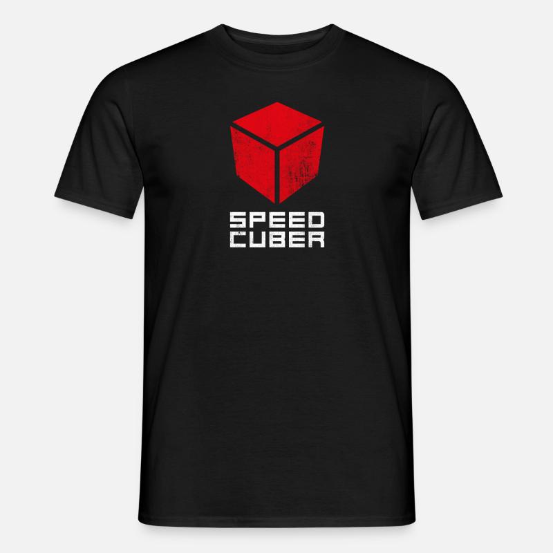 SPEEDCUBER CUBE. Cubing-Cube-Cuber-Speedcubing - T-shirt homme - noir