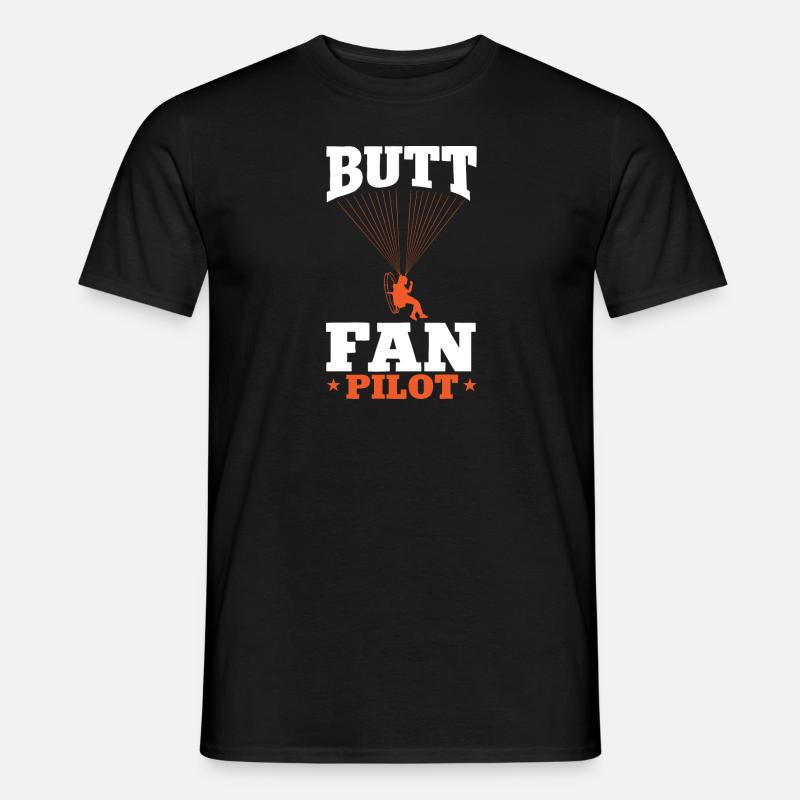 Paramotor Motorized paraglider - Men's T-Shirt - black