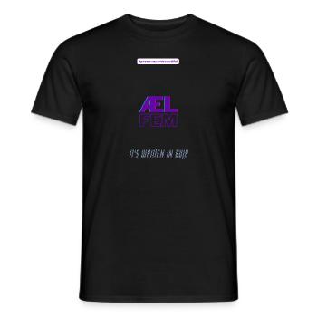 #pronounsarebeautiful æl/fem - T-shirt homme - noir - Devant - AI Model Male 178 light (178cm)
