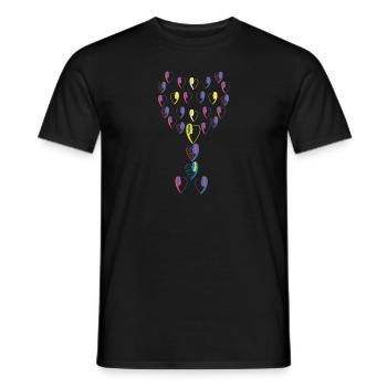 La coupe de l'amour. - T-shirt homme - noir - Devant - AI Model Male 178 light (178cm)