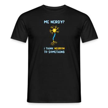 Neurone Neuronon Enseignant Cadeau - T-shirt homme - noir - Devant - AI Model Male 178 light (178cm)