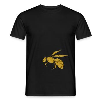 Biene Wespe - Männer T-Shirt - Schwarz - Vorne - AI Model Male 178 light (178cm)