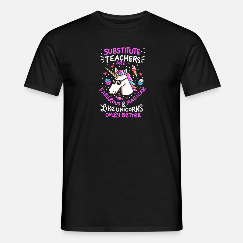 Professeur d’échange Enseignant suppléant École Einhorn - T-shirt homme - noir