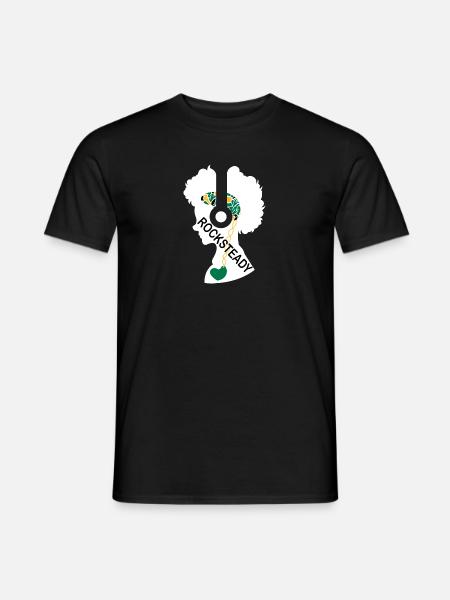 My heart beats for Rocksteady - Men's T-Shirt - black