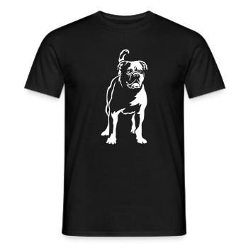 Continental Bulldog « Black Edition » - T-shirt homme - noir - Devant - AI Model Male 178 light (178cm)